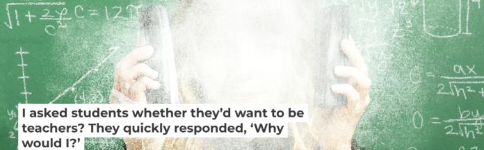 Teachers are often expected to juggle many competing responsibilities, fueling a sense of burnout. www.andrerucker.com/Getty Images